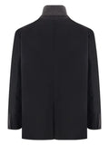 sacai high-neck zip-up blazer