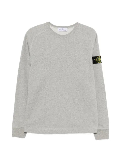 Stone Island 6100022 melange fleece sweatshirt